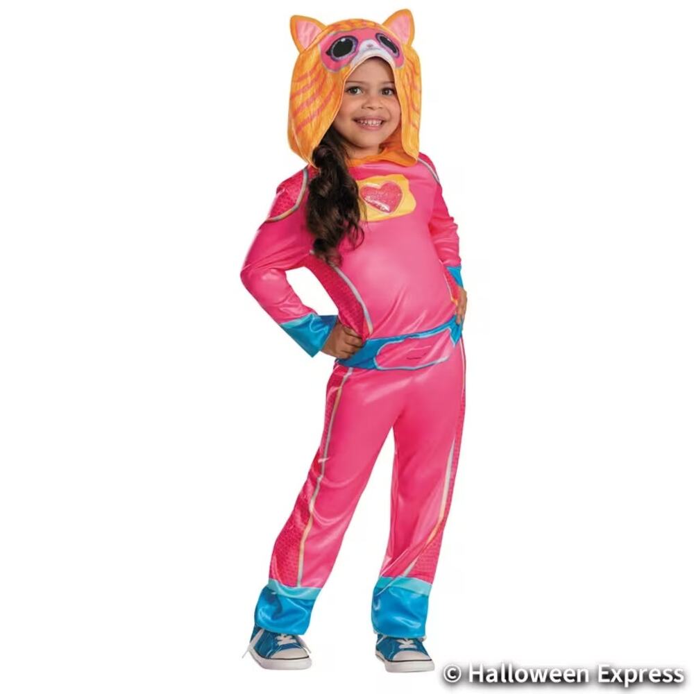 Toddler Size 2T Classic SuperKitties™ Ginny Hooded Jumpsuit Halloween Costume